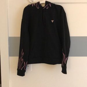 GUESS PINK FLAME HOODIE